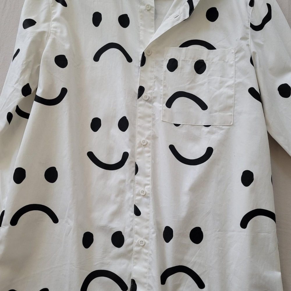 Lazy Oaf X Happy Long Sleeve Button Up - image 2